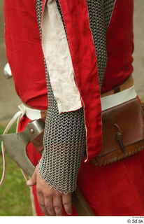  Photos Medieval Knight in mail armor 10 Medieval clothing red gambeson upper body 0011.jpg